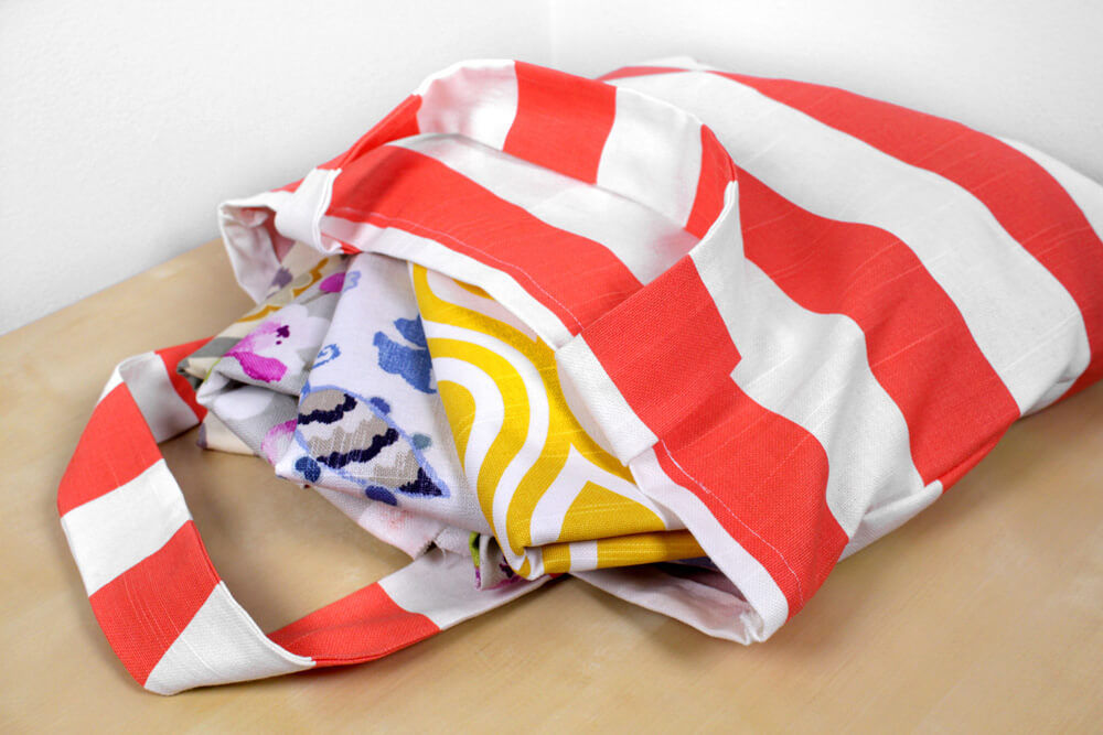 How to Make a Simple Tote Bag Finished