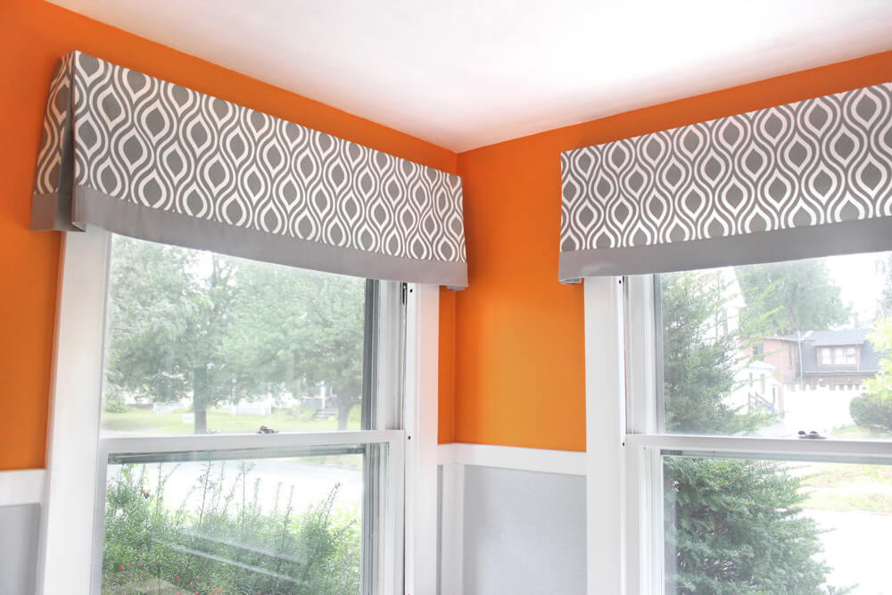 How to make a no sew valance - finished 2