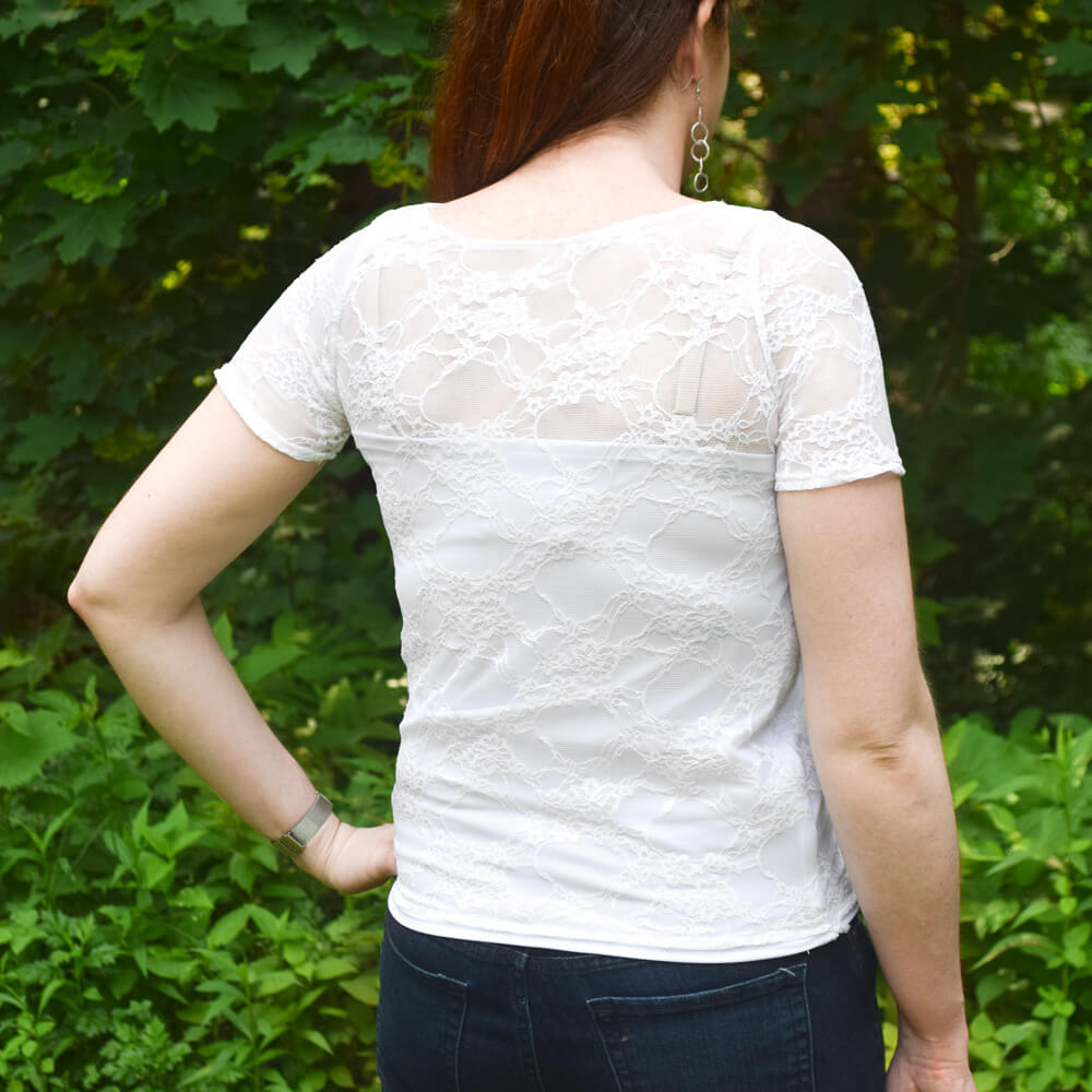 DIY Lace Blouse Tutorial Finished
