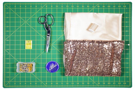 DIY Sequin Skirt Materials