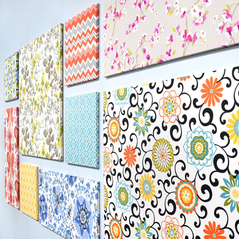 How To Make Fabric Wall Art-Finished