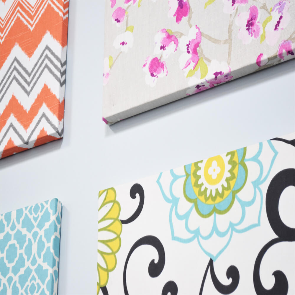 How To Make Fabric Wall Art-Finished