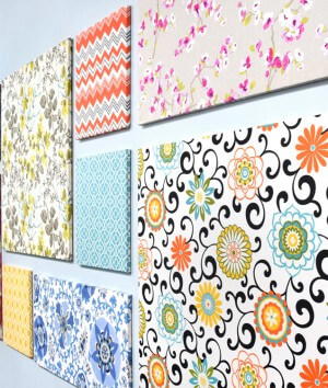 How to Make Fabric Wall Art