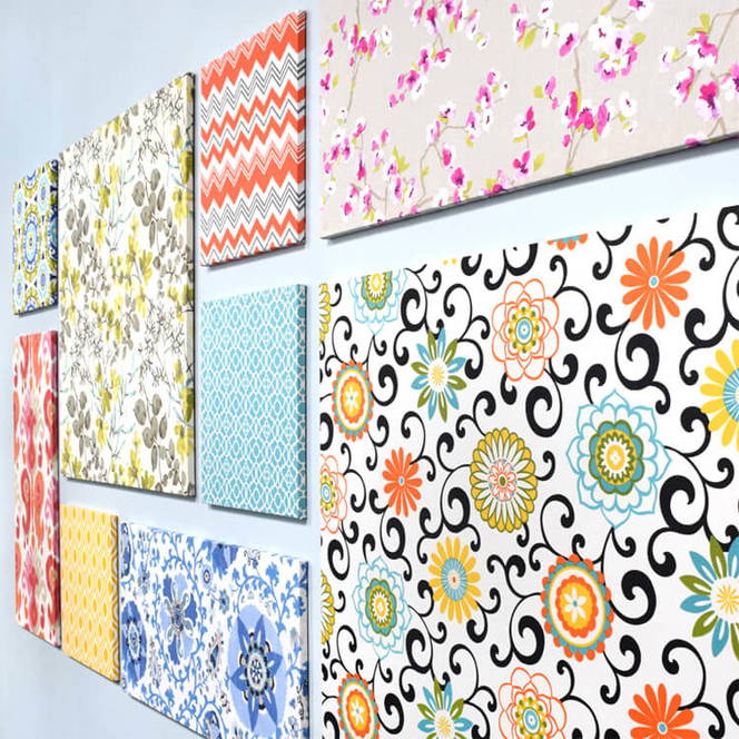 How to Make Fabric Wall Art