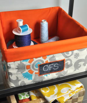 How to Make a Fabric Storage Bin