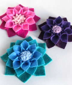 How to Make No Sew Felt Flowers