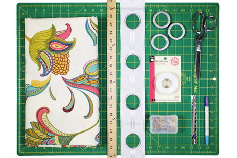 No Sew Grommet Curtains Tutorial