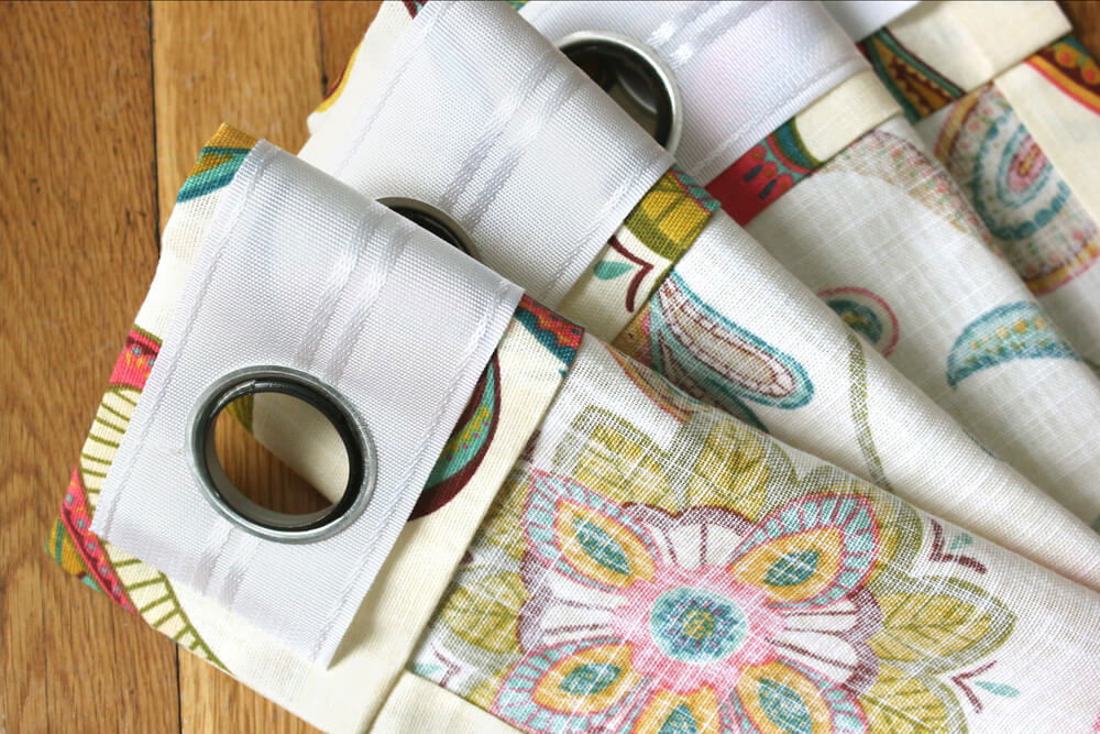 No Sew Grommet Curtains Tutorial