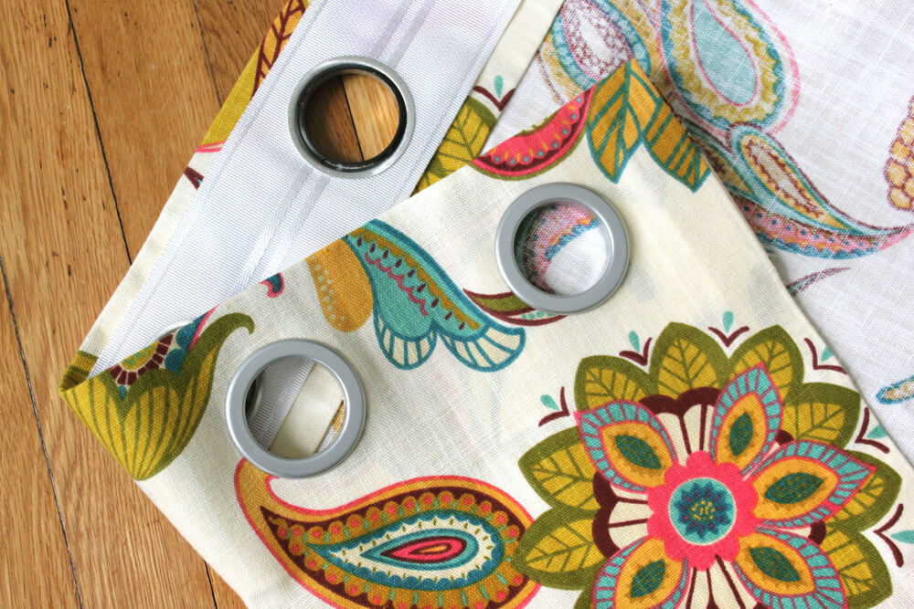 No Sew Grommet Curtains Tutorial