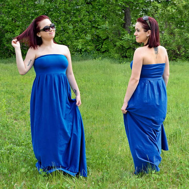 How to Make a Pleated Maxi Dress