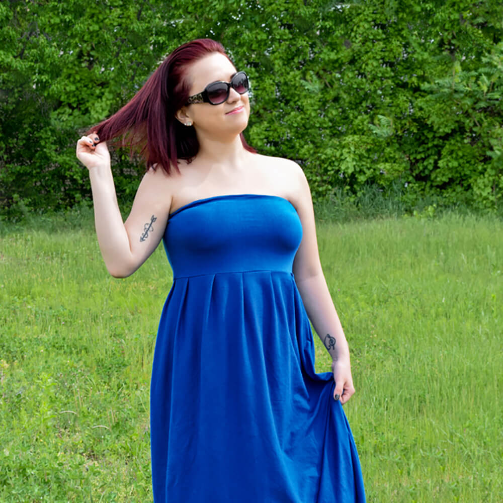 DIY Pleated Maxi Dress - Finished