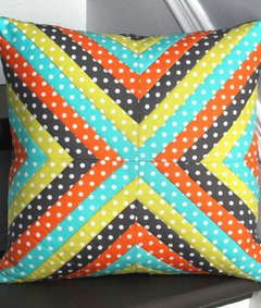 How to Make a Quilted Pillow 8211 Strip Quilt Technique