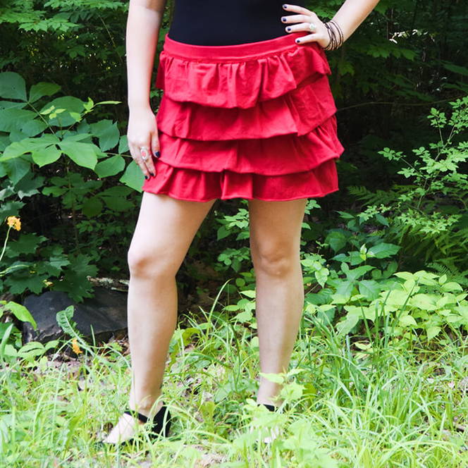 How to Sew a Tiered Ruffle Skirt
