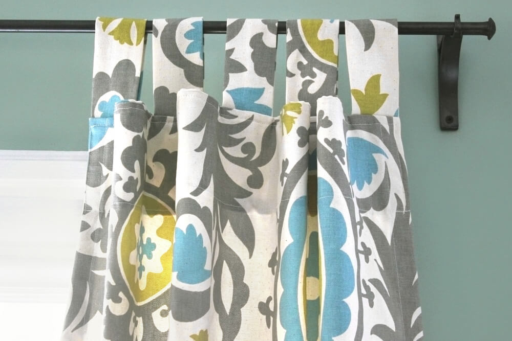 Tab Top Curtain Open