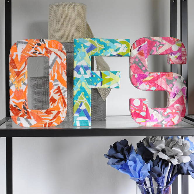 How to Decoupage with Fabric
