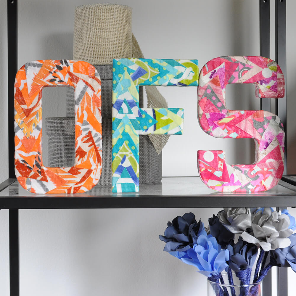 How to Decoupage with Fabric - Finished
