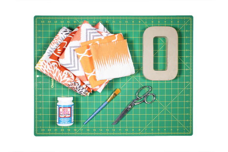 How to Decoupage with Fabric - Materials