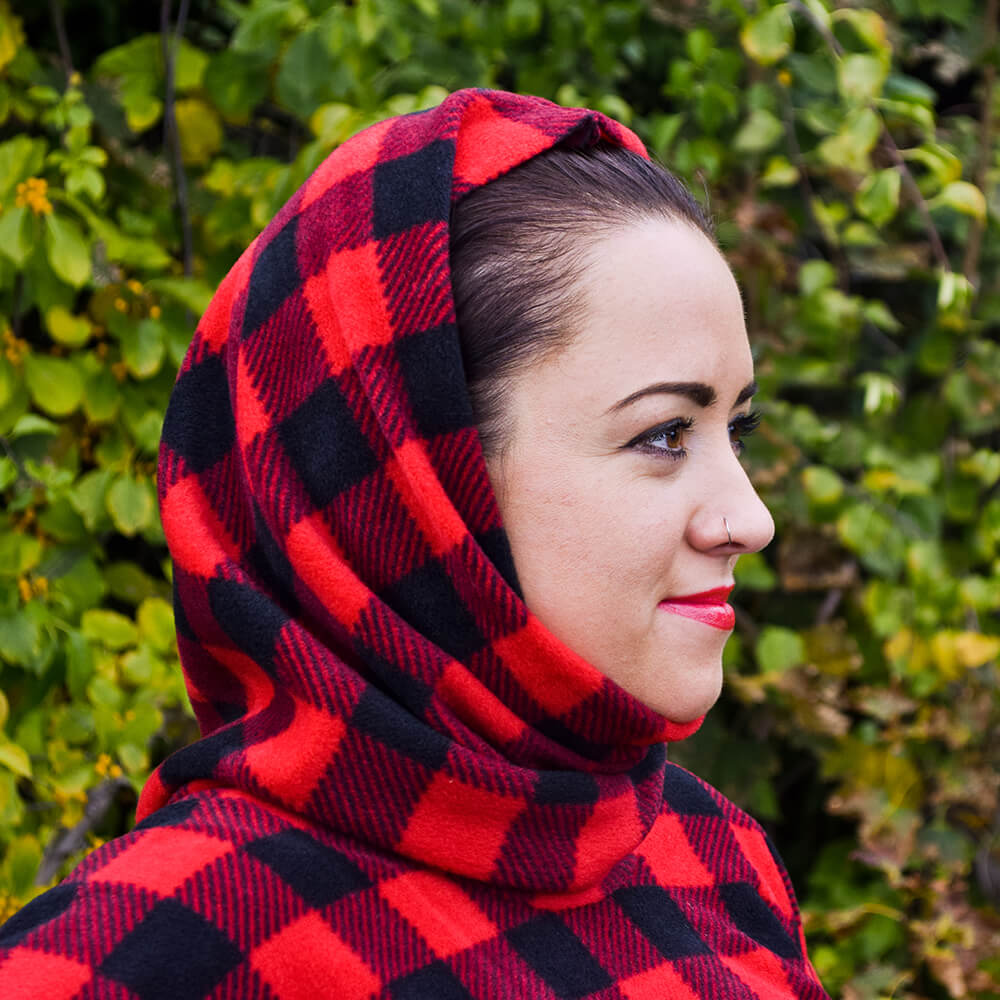 How to Make a Fleece Poncho - Finished