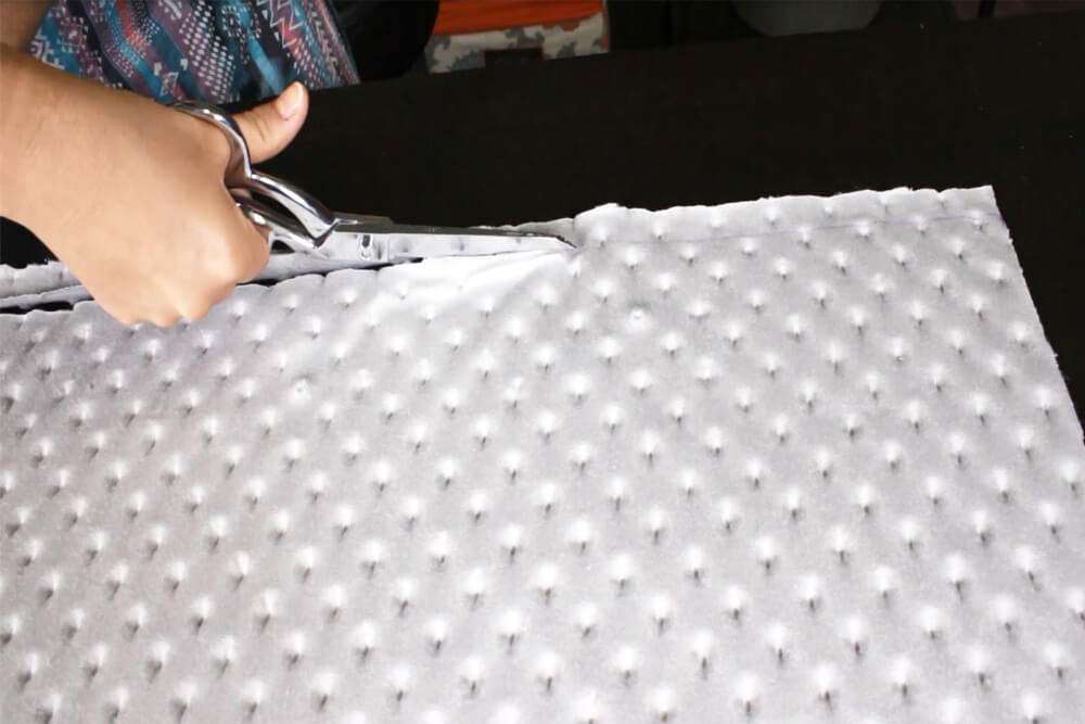 Cutting Minky Fabric