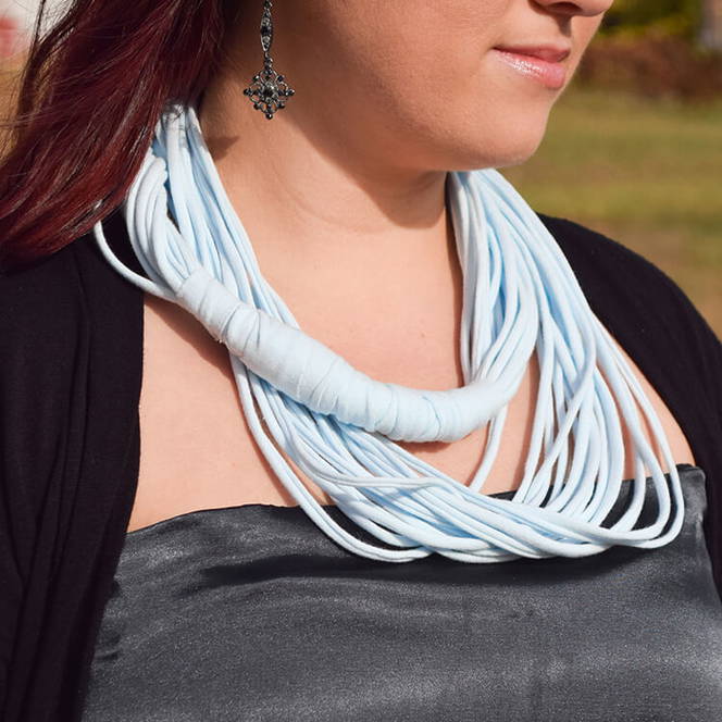 How to Make a No Sew Jersey Scarf