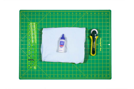 How to Make a No Sew Jersey Scarf - Materials