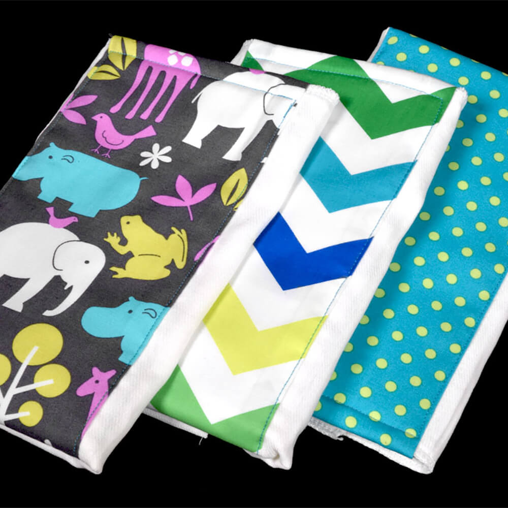 How to Make a Burp Cloth - Finished