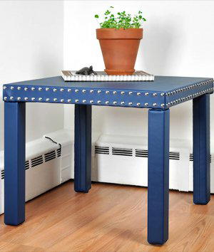 How to Cover a Side Table with Vinyl