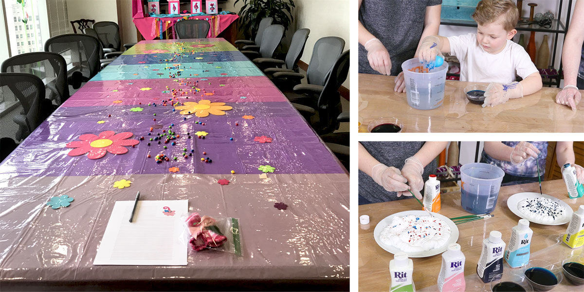 Table protection for crafts with 6 gauge clear vinyl