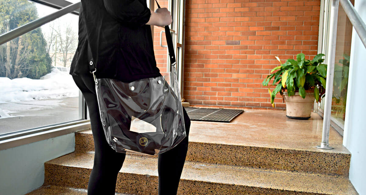 Clear vinyl bag made with 16 gauge clear vinyl