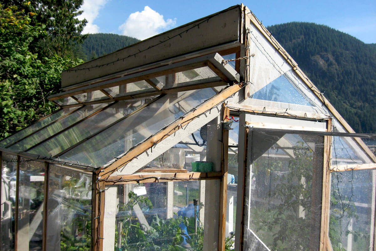 Customer photo of greenhouse made with clear vinyl