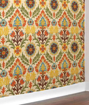 How to Make Fabric Wallpaper