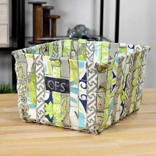 How to Make a Fabric Woven Wire Basket