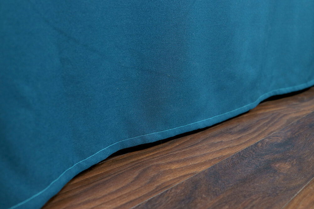 How To Make a Tablecloth - Finished hem