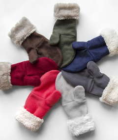 How to Make Fleece Mittens with Faux Fur