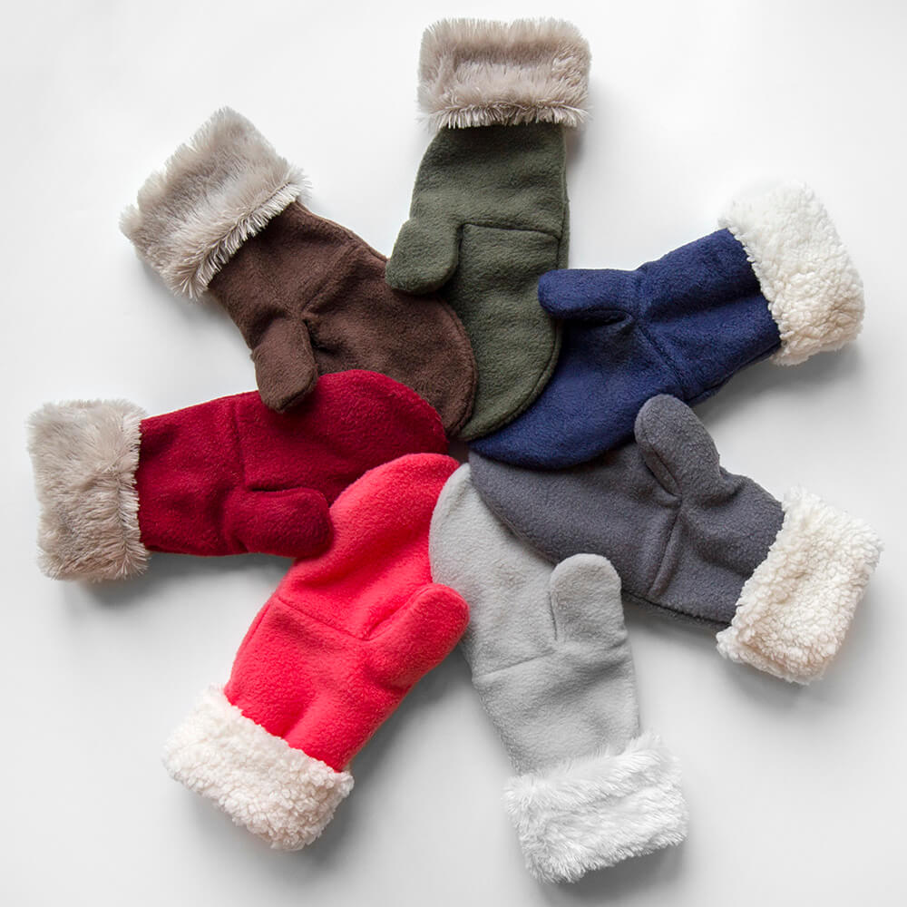 Fleece Mittens For Christmas