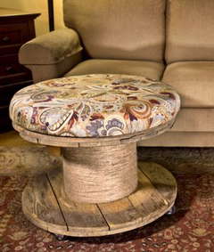 How to Make an Upholstered Spool Ottoman