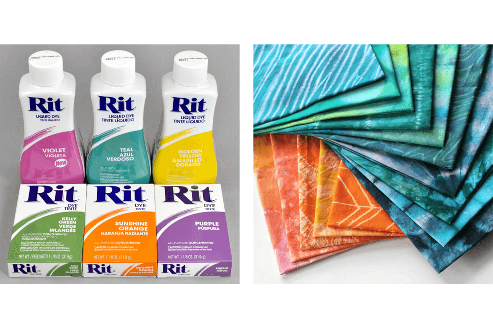 Different colors and methods of dyeing fabric