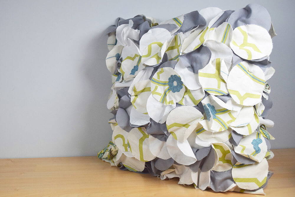Scrap Fabric Throw Pillow