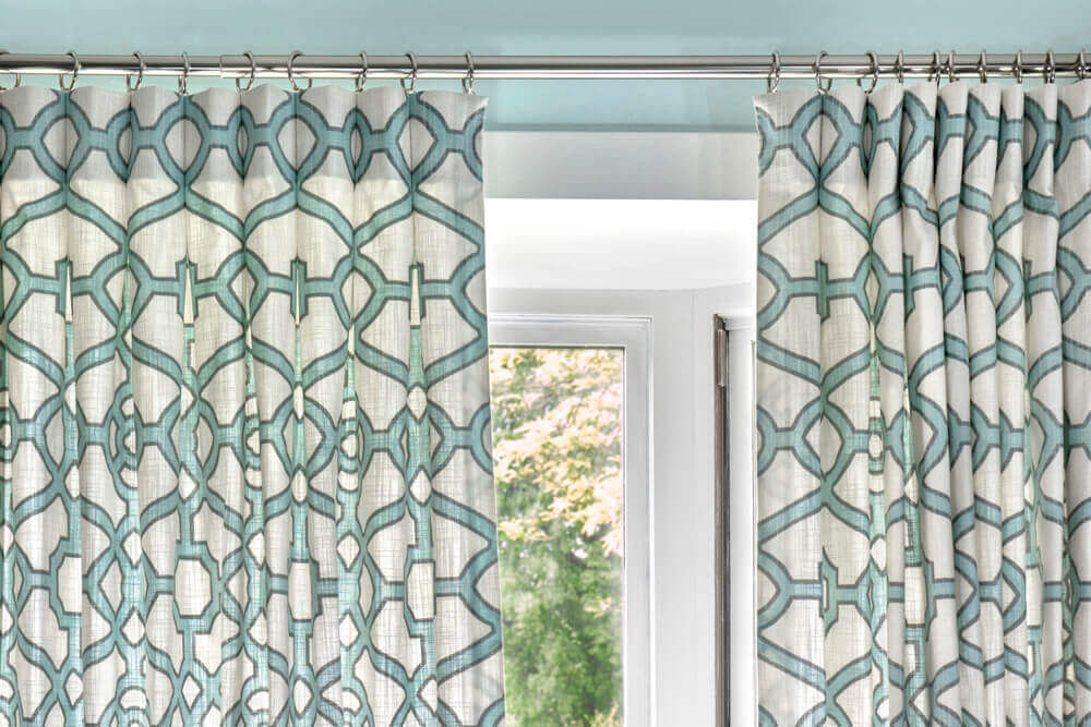 Inverted Box Pleat Curtains