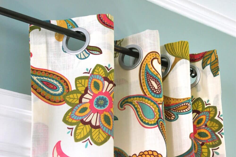 No Sew Grommet Curtains