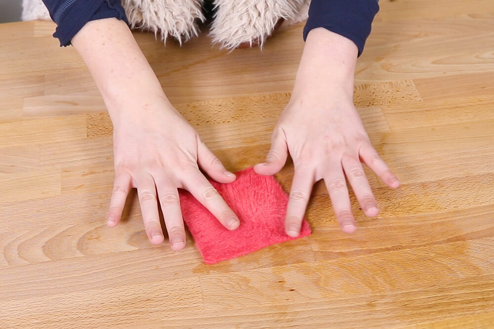 Fluff fleece with fingers
