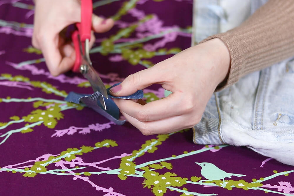 Cut the iron-on patch