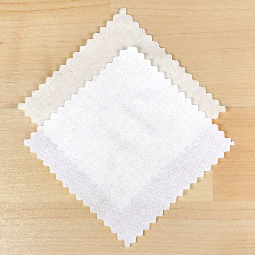 Natural & White Muslin Fabric