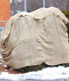 How to Make a Burlap Tree 038 Bush Cover