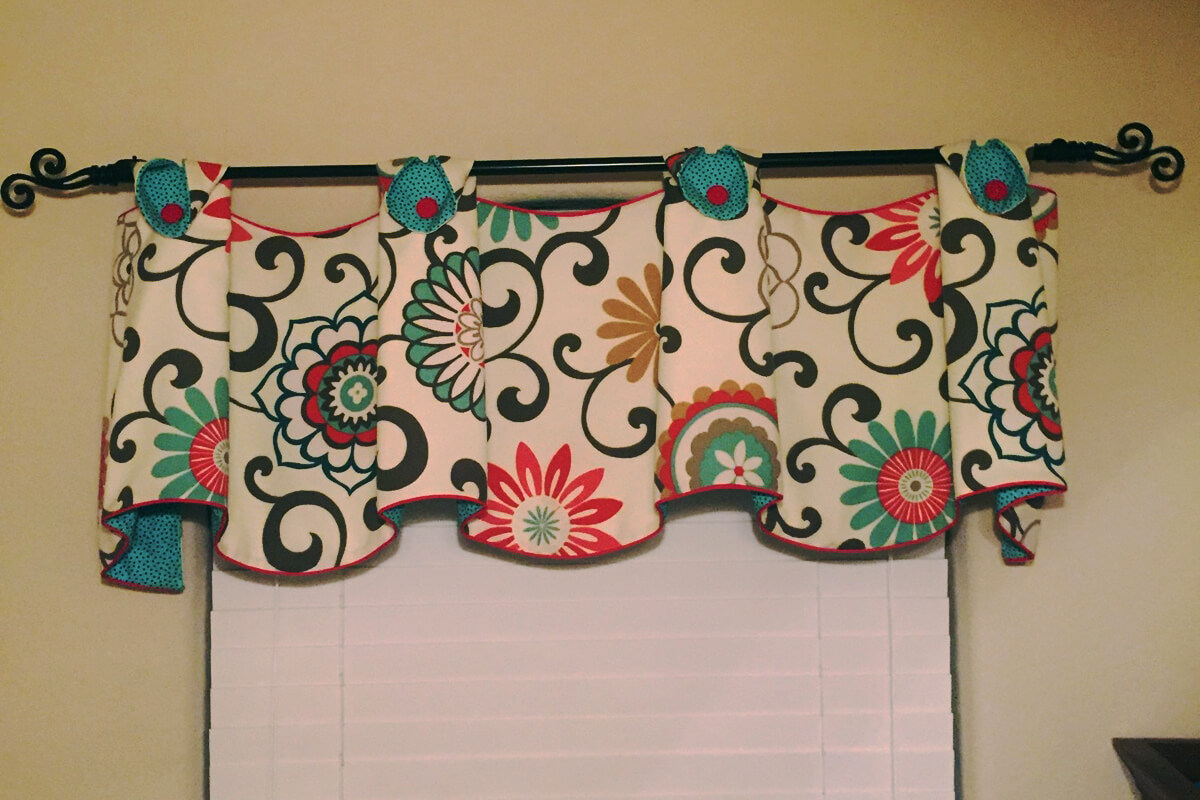 Customer Photo - Outdoor fabric being used for drapes