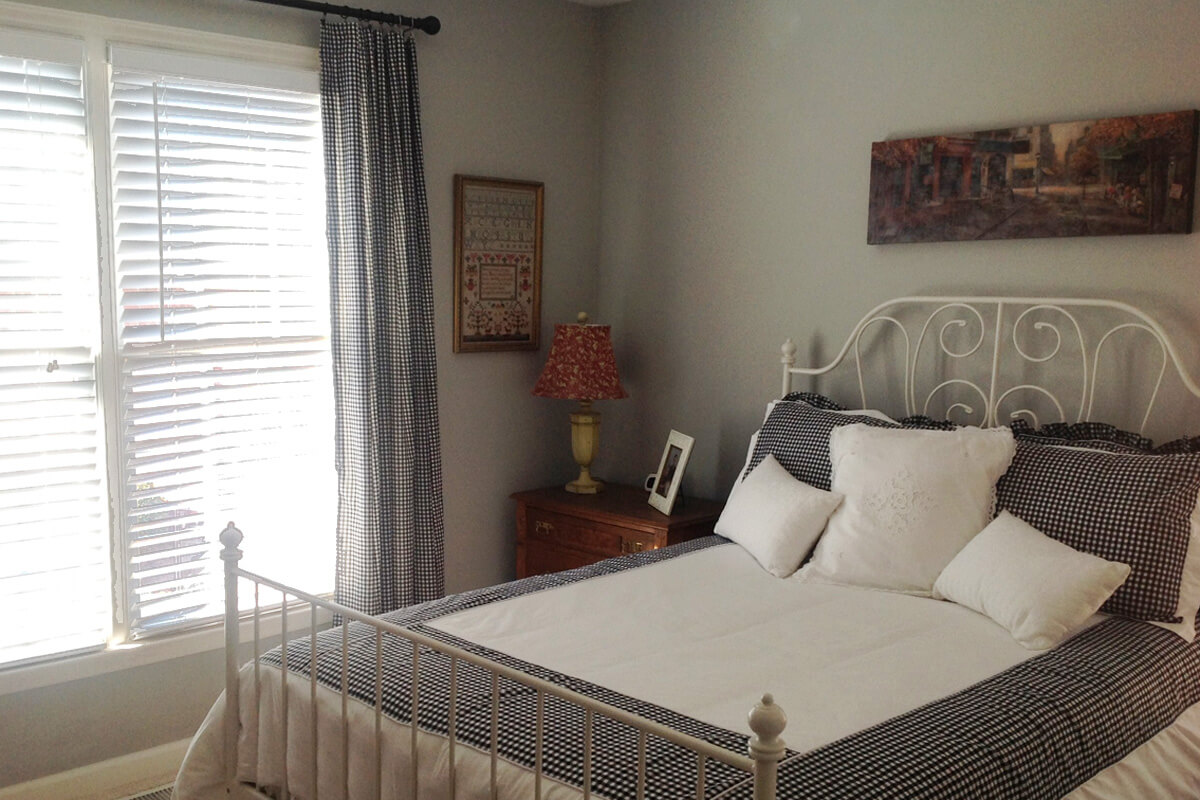 Customer Photo - Gingham drapery 
