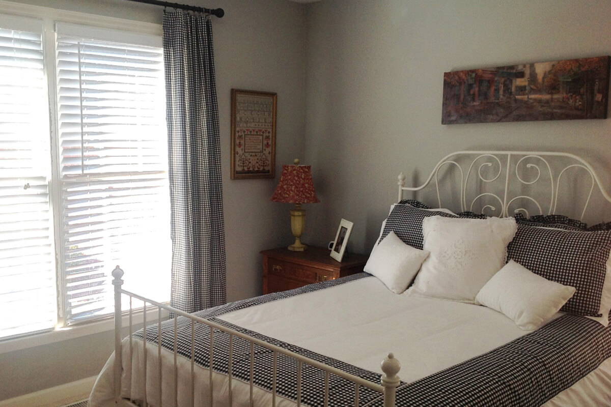 Customer Photo - Gingham drapery 