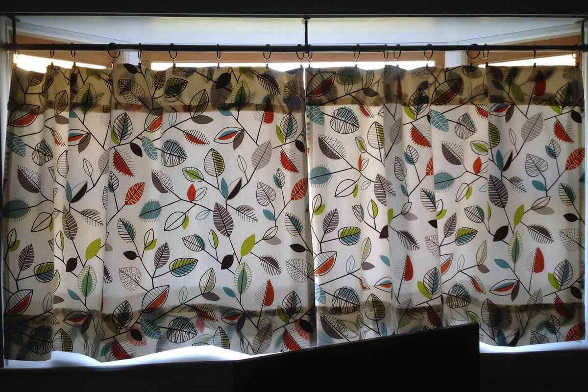 Customer Photo - Upholstery fabric being used for drapes
