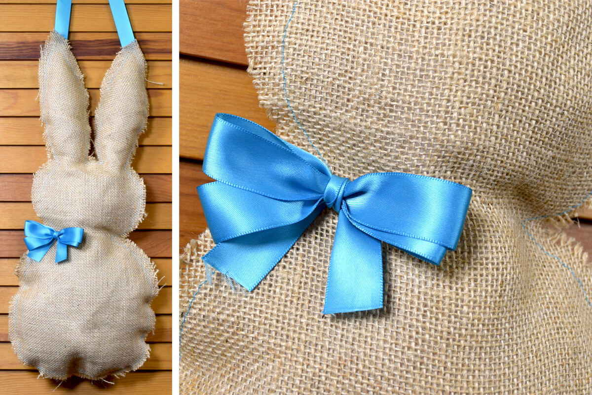 Finished Hanging Stuffed Bunny