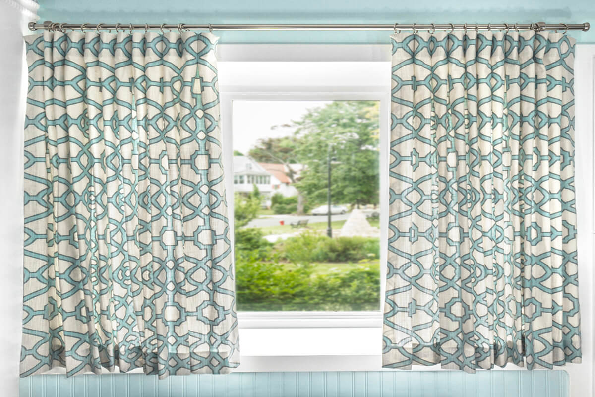 Inverted Box Pleat Curtains